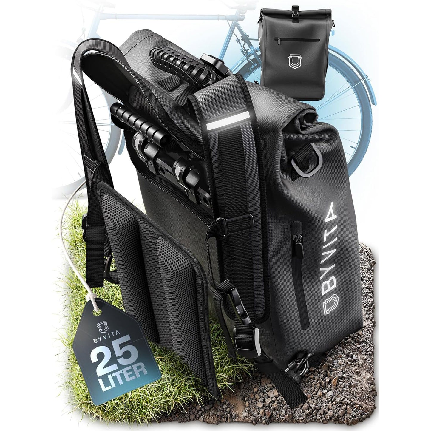 3 in 1 Fahrradtasche der Marke BYVITA