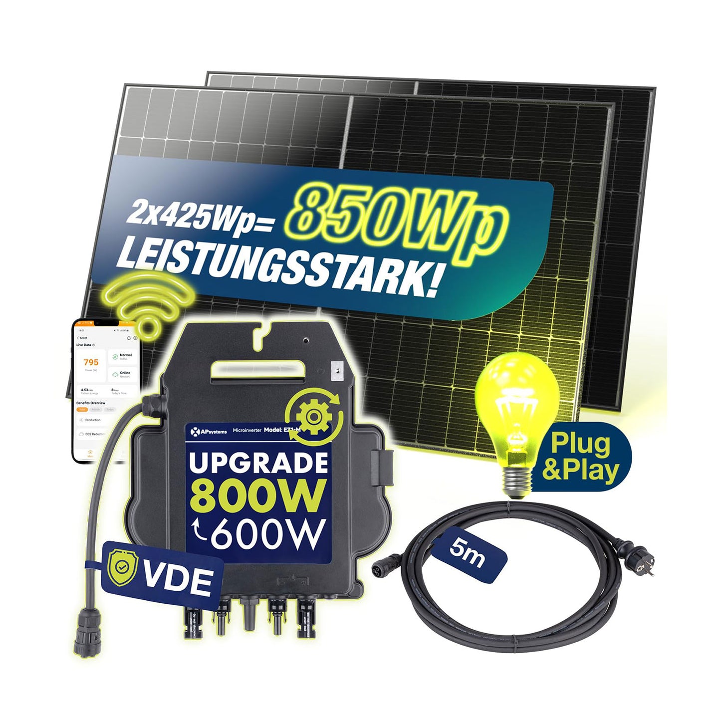 Balkonkraftwerk der Marke SPAUN