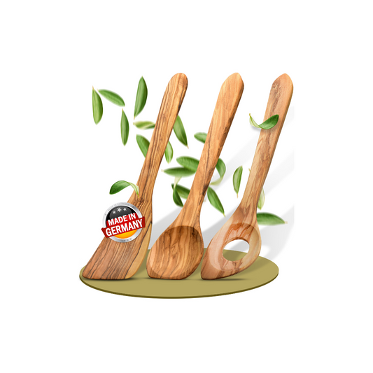 Kochlöffel-Set aus Olivenholz der Marke FEINHOLZ