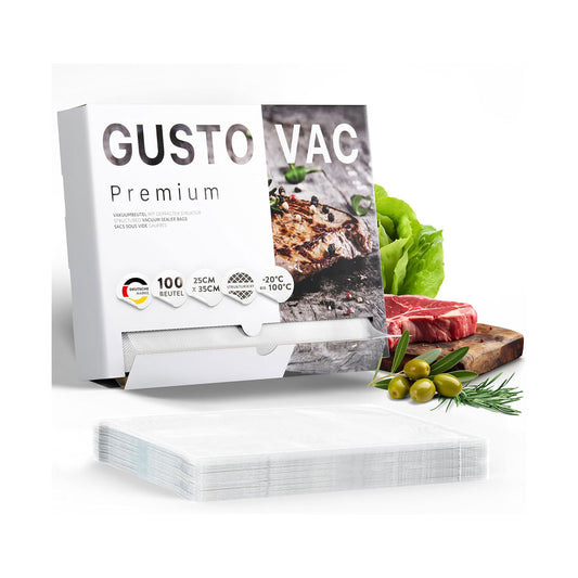 Premium vacuum bags from the GustoVac brand