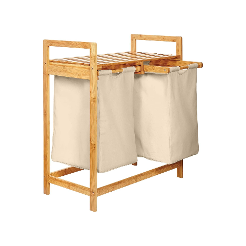 Bamboo laundry basket from Lumaland